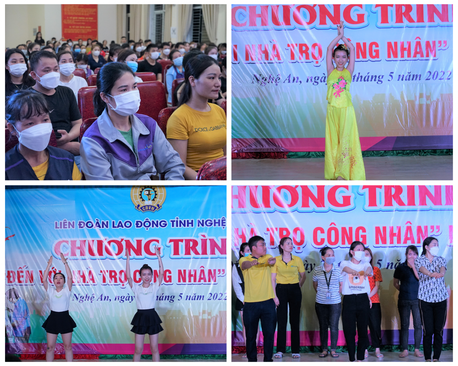 Chương trình đến với nhà trọ công nhân của LĐLĐ tỉnh Nghệ An: Thân tình, vui vẻ