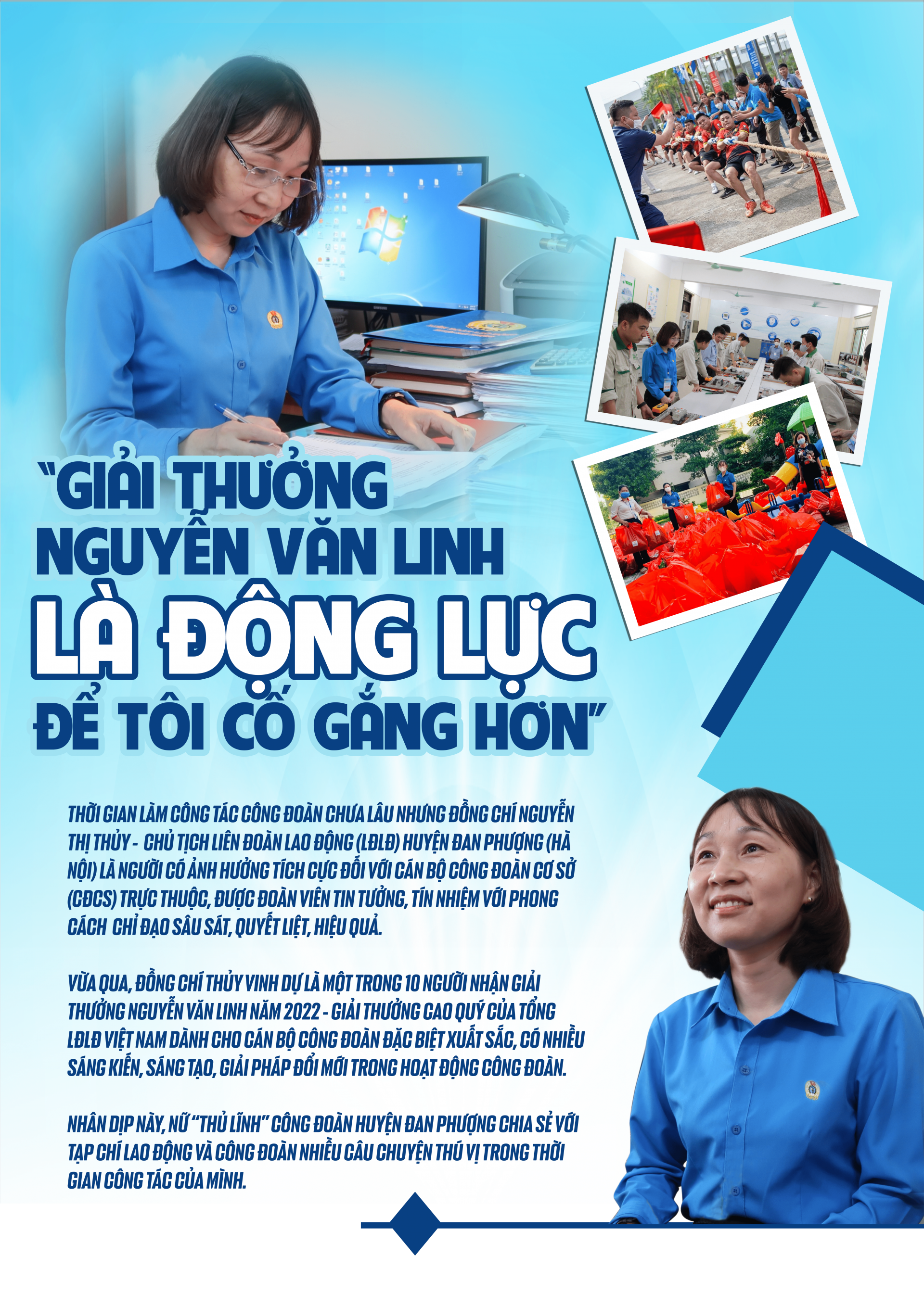 “Giải thưởng Nguyễn Văn Linh là động lực để tôi cố gắng hơn"