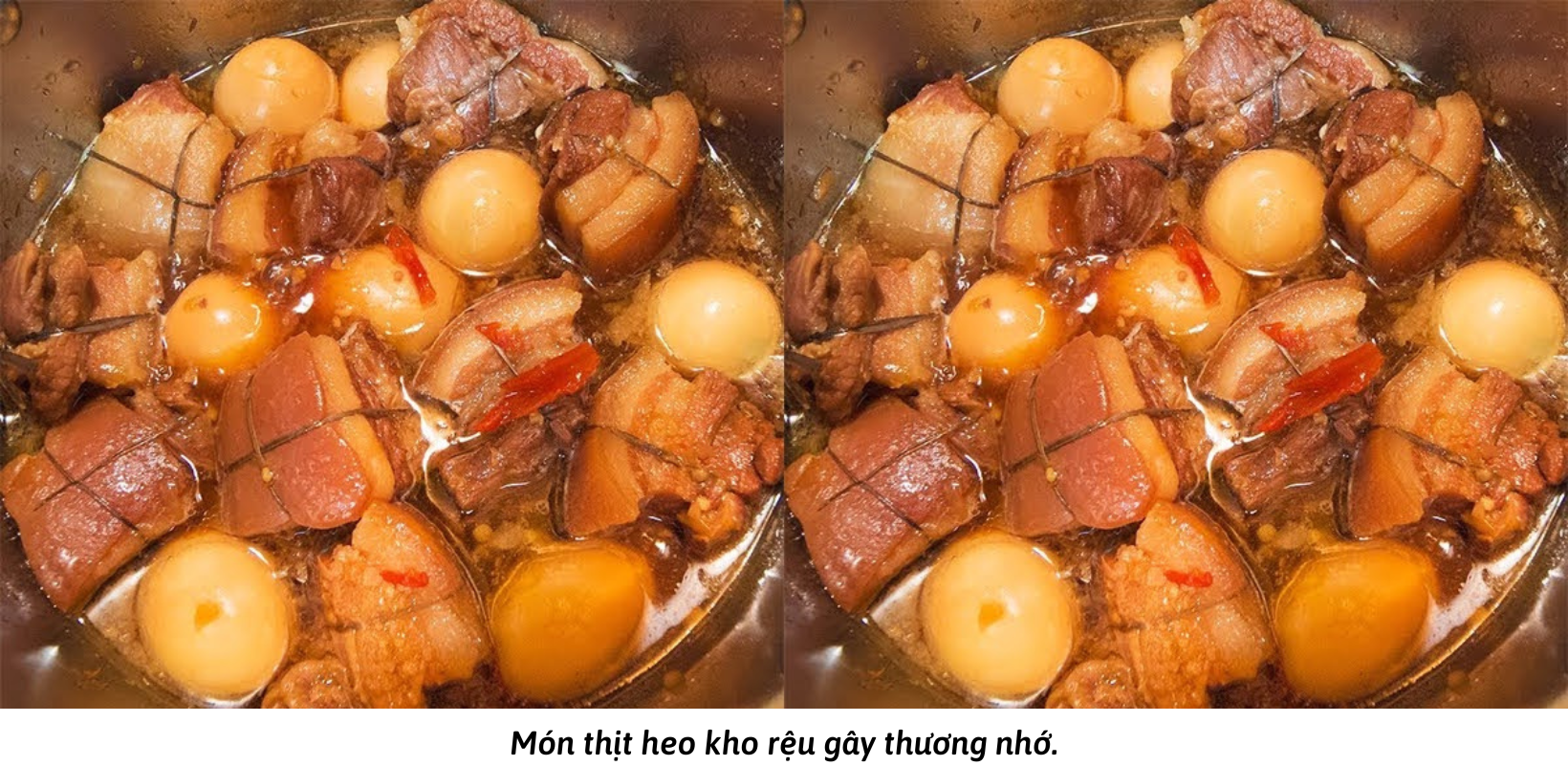 Món thịt heo kho rệu gây thương nhớ