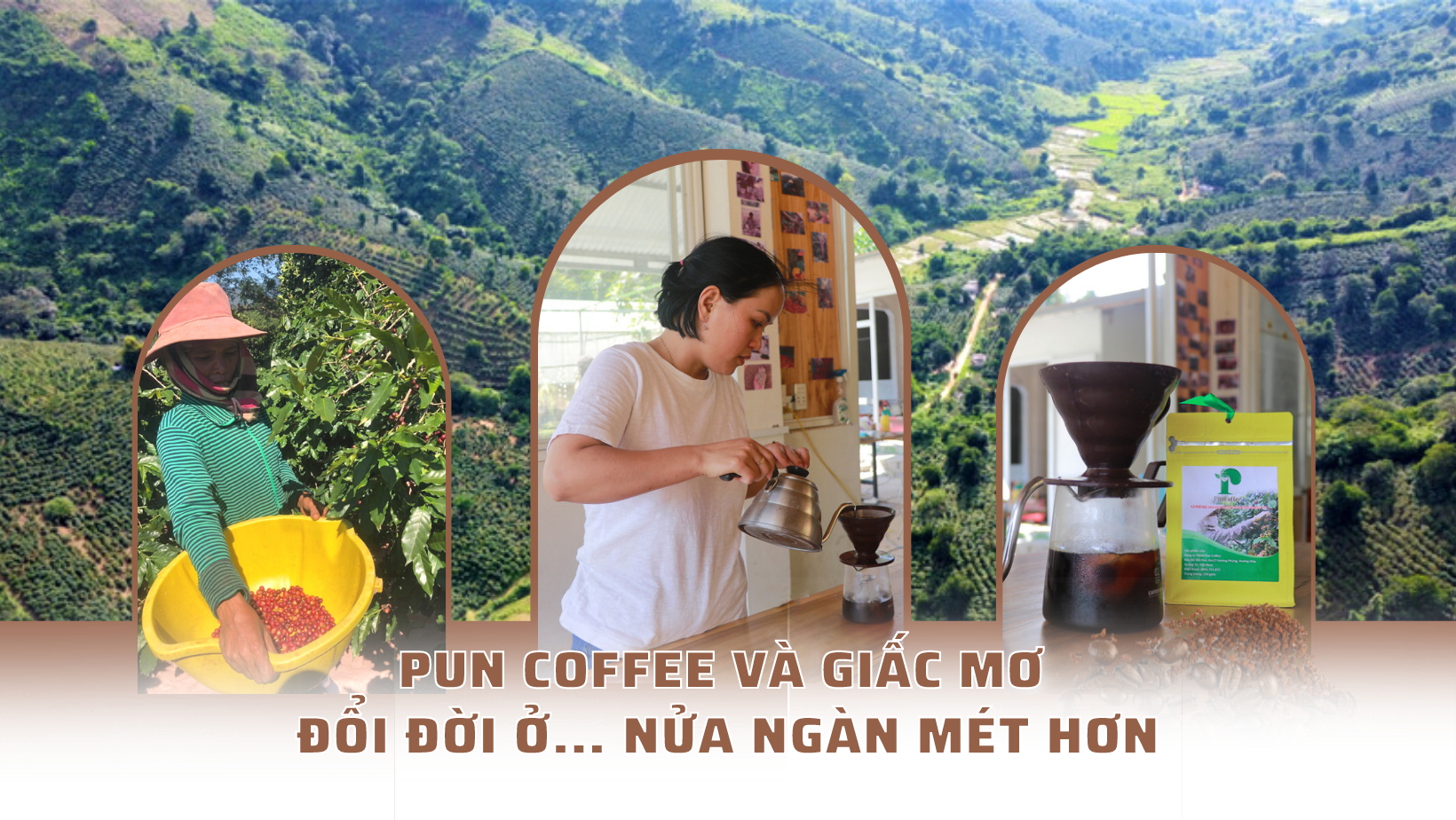 Pun coffee và giấc mơ đổi đời ở… nửa ngàn mét hơn