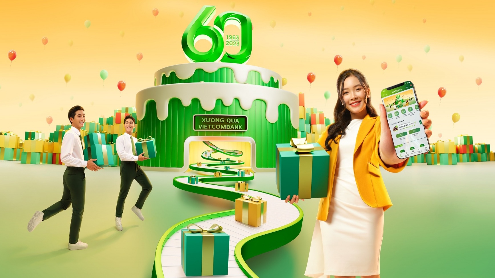 Tuần lễ sinh nhật Vietcombank - Giao dịch là có quà