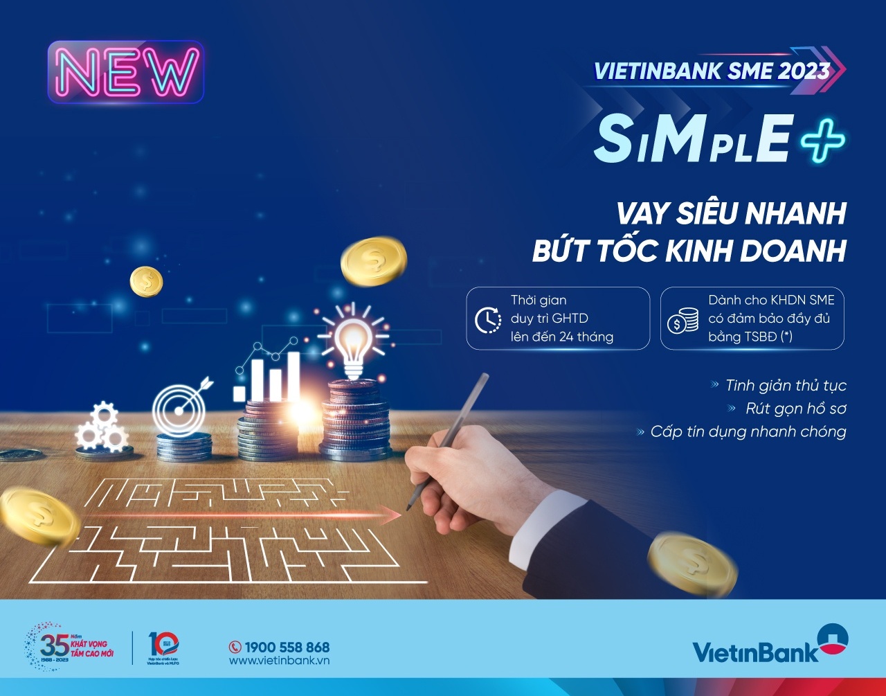 VietinBank SME SIMPLE+: Giải pháp đột phá dành cho doanh nghiệp vừa và nhỏ