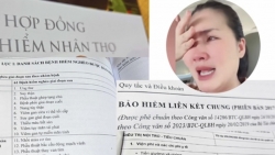 Mặt trái của tờ hợp đồng bảo hiểm