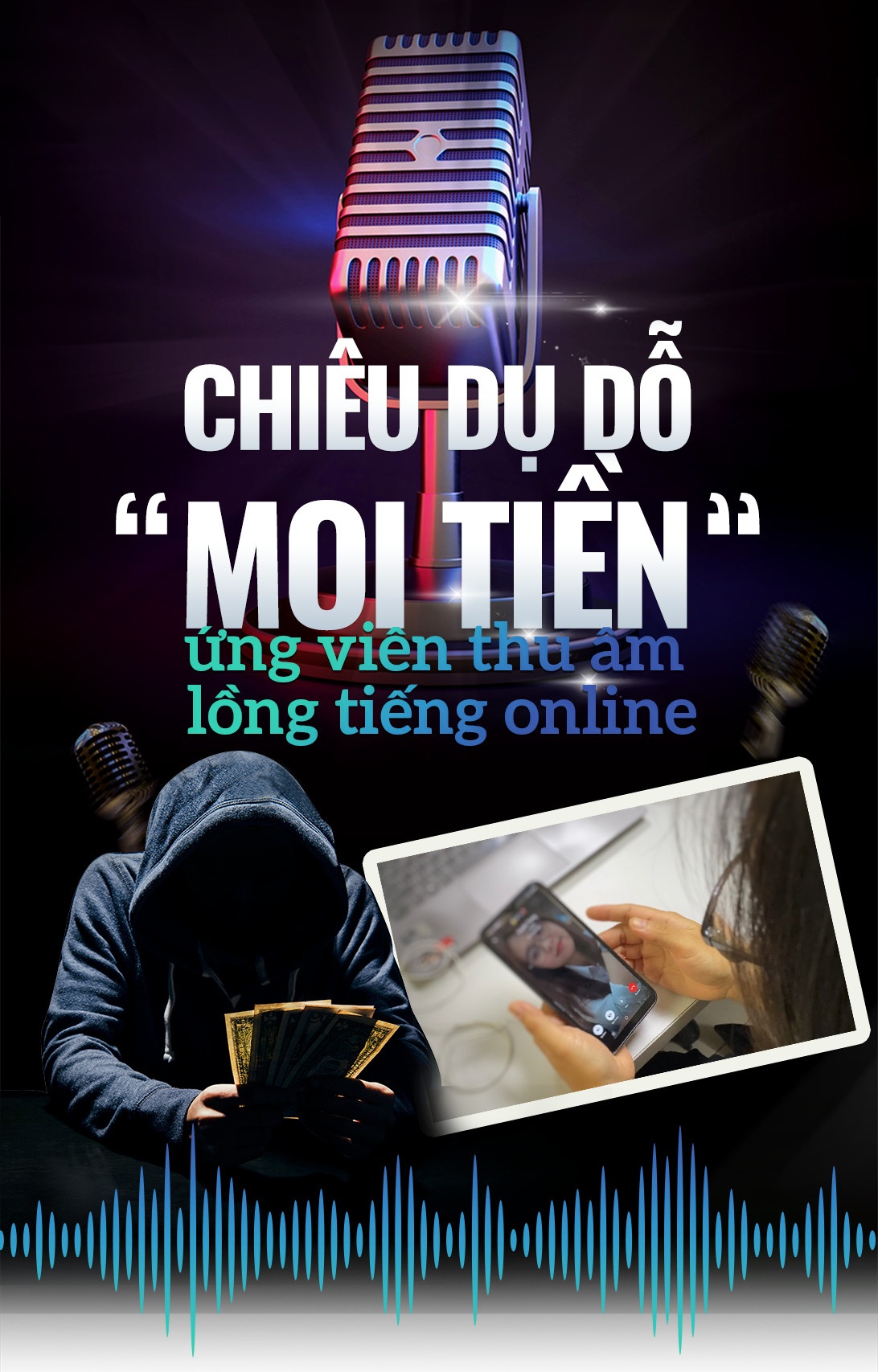 Chiêu dụ dỗ “moi tiền” ứng viên thu âm lồng tiếng online