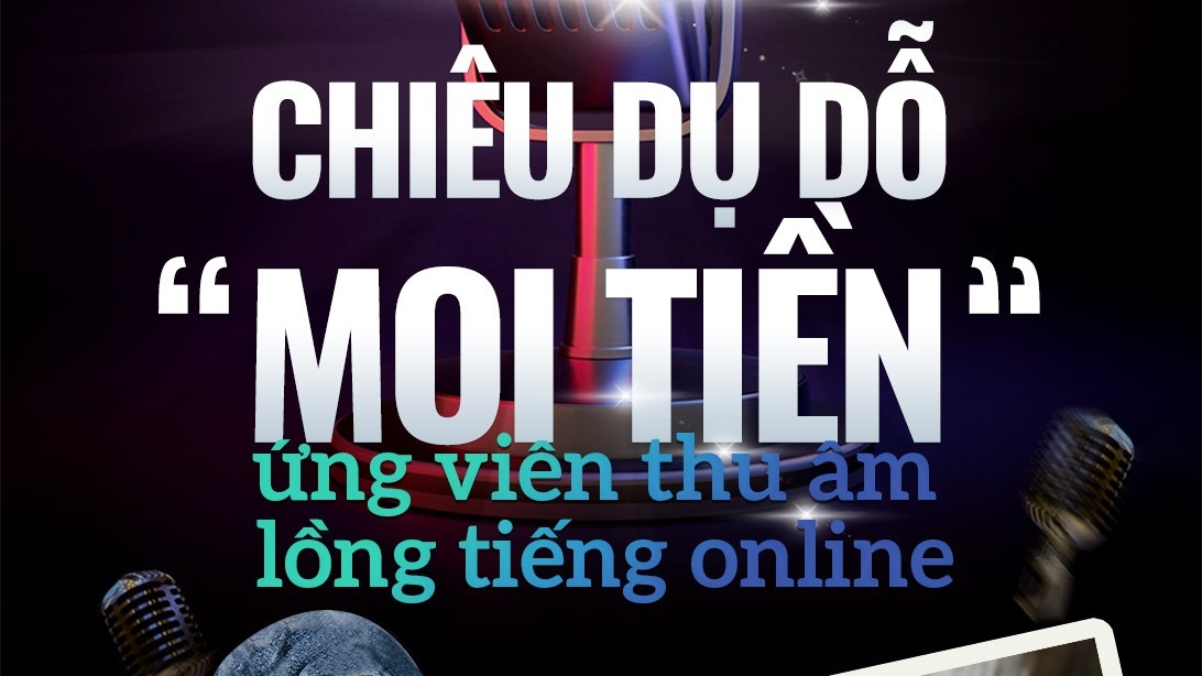 Bài 1: Chiêu dụ dỗ “moi tiền” ứng viên thu âm lồng tiếng online