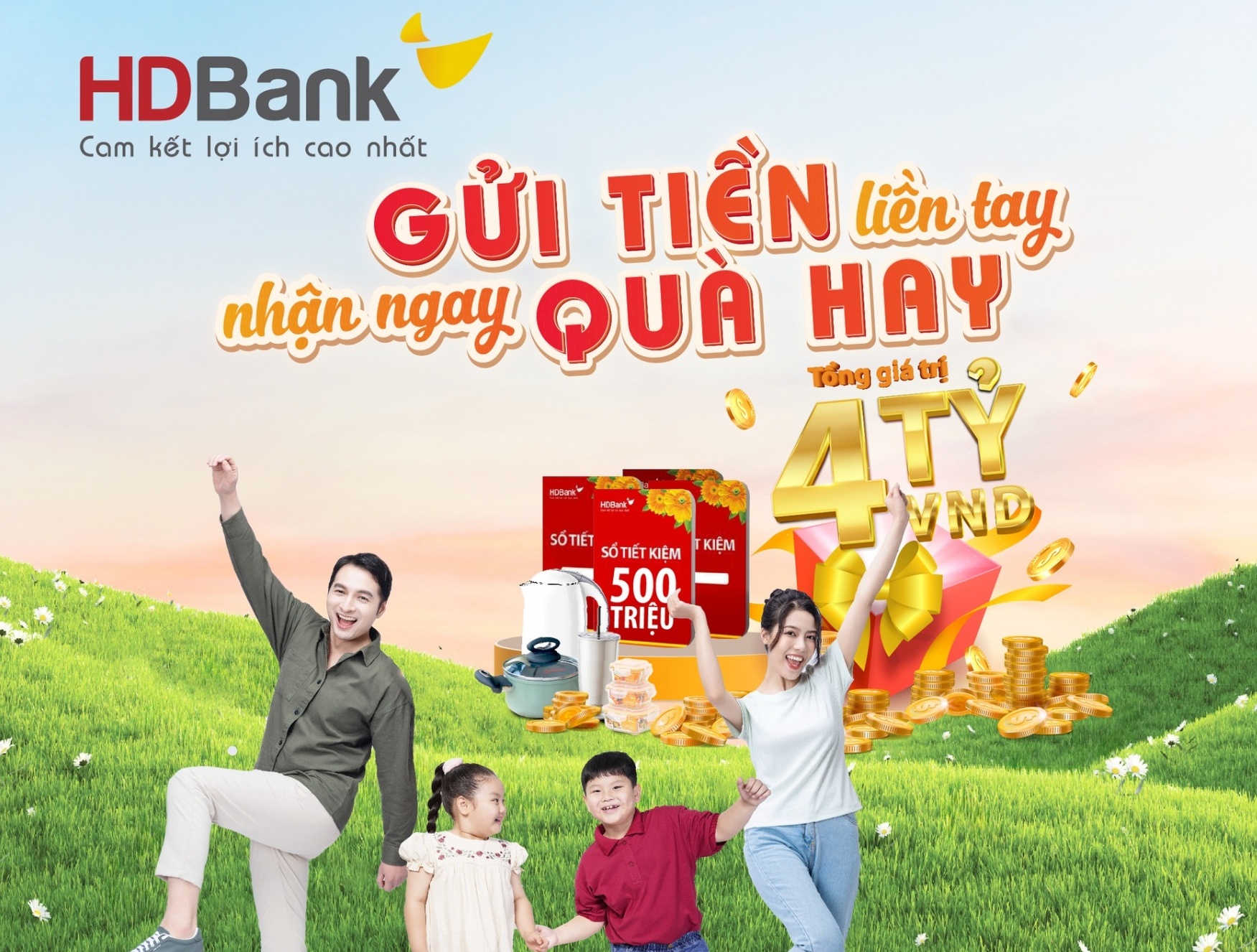 HDBank tặng gần 4 tỷ đồng cho khách hàng gửi tiết kiệm