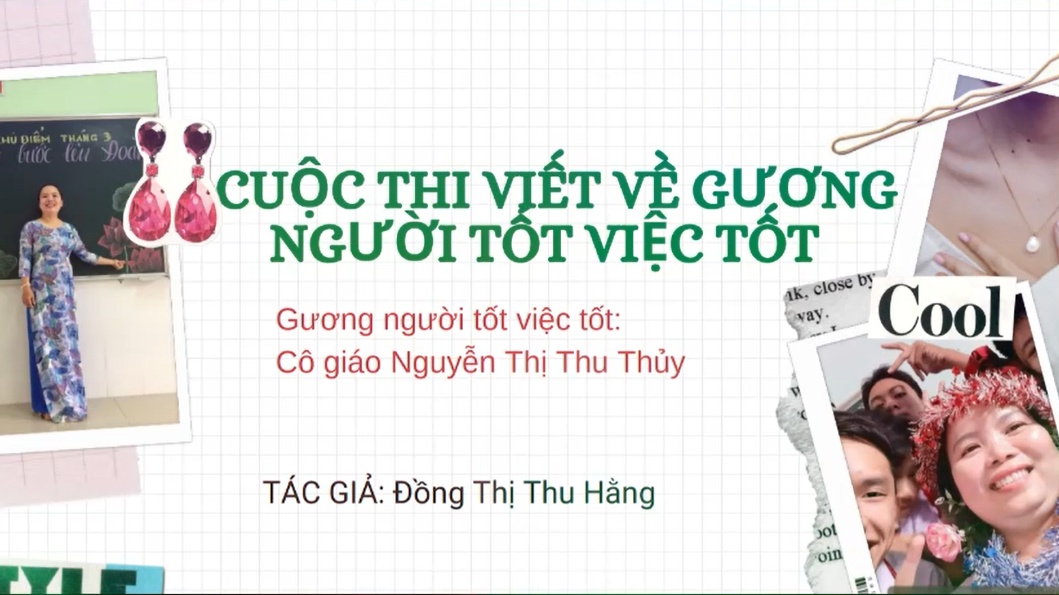 Nữ giáo viên luôn “cháy” hết mình với nghề