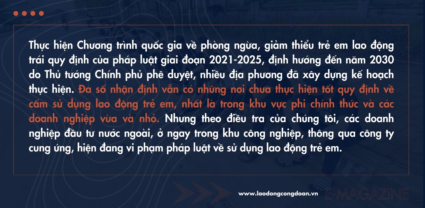 Bóc lột sức lao động trẻ chưa thành niên: Góc khuất ở “thủ phủ" thu hút đầu tư