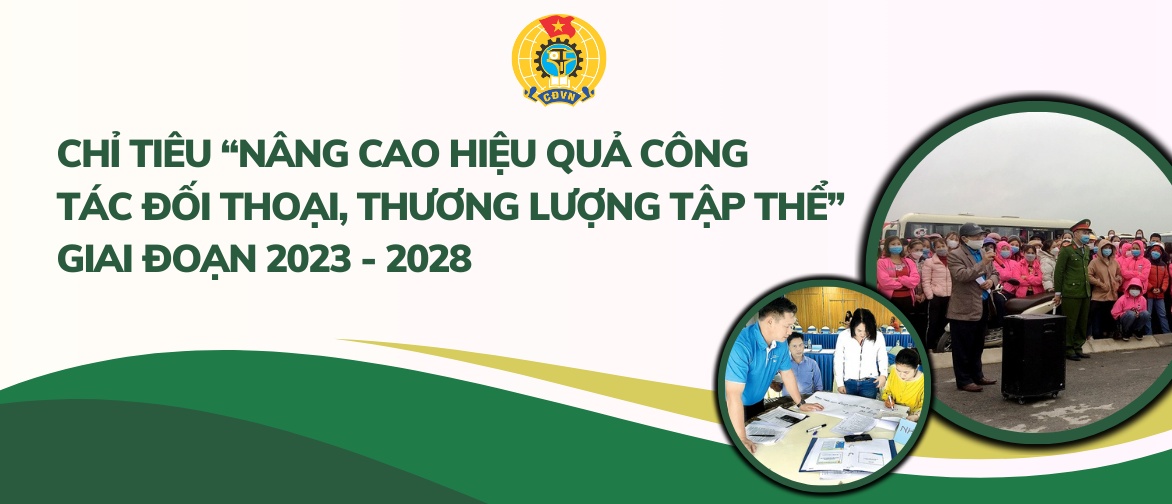 Chỉ tiêu đối thoại, thương lượng tập thể, giai đoạn 2023 - 2028