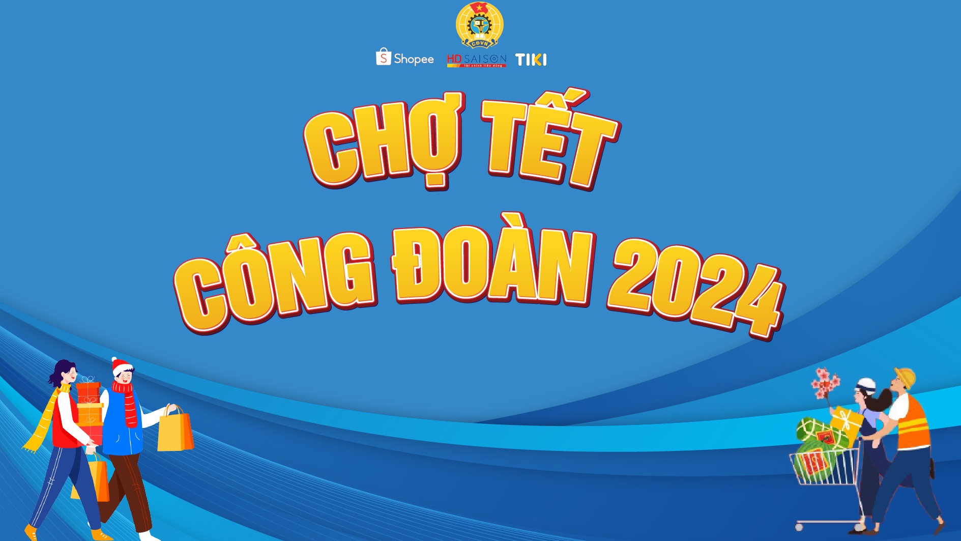 Hướng dẫn mua hàng "Chợ Tết Công đoàn năm 2024" trên sàn thương mại điện tử