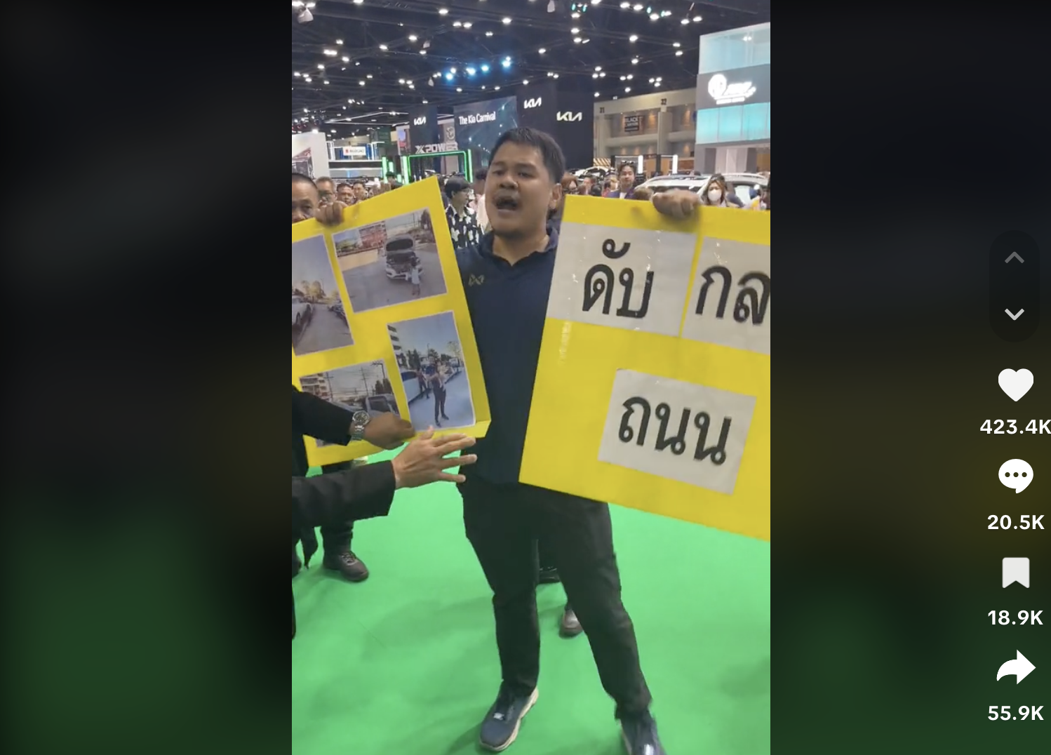 Người dùng Thái Lan tố xe MG chất lượng kém ngay tại triển lãm ô tô Bangkok