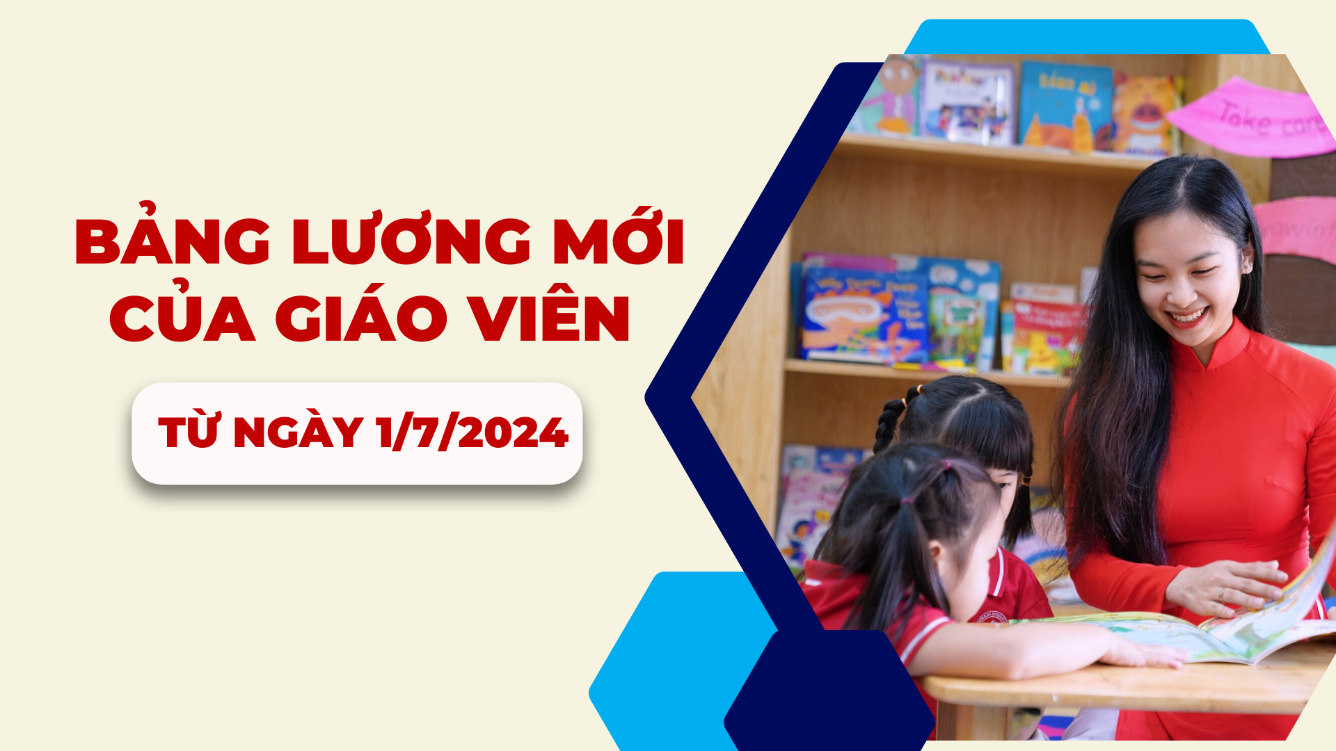 Bảng lương của giáo viên từ ngày 1/7/2024