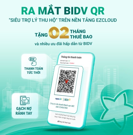 BIDV QR - siêu trợ lý thu hộ trên ezCloud