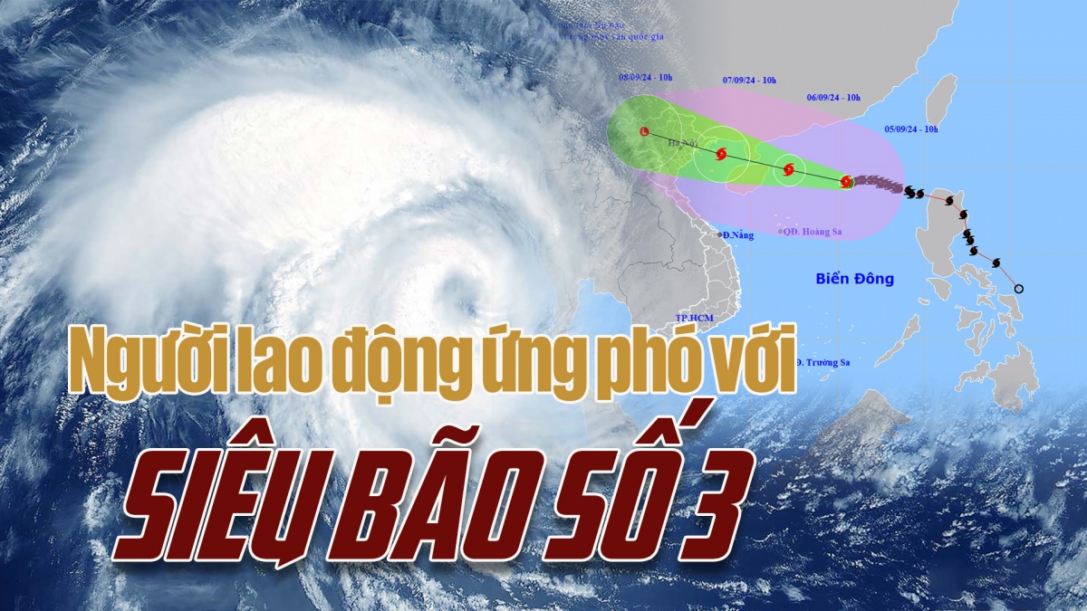 NGƯỜI LAO ĐỘNG ỨNG PHÓ VỚI SIÊU BÃO SỐ 3