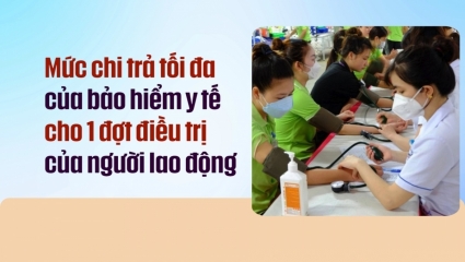 Mức chi trả tối đa của bảo hiểm y tế cho 1 đợt điều trị của người lao động