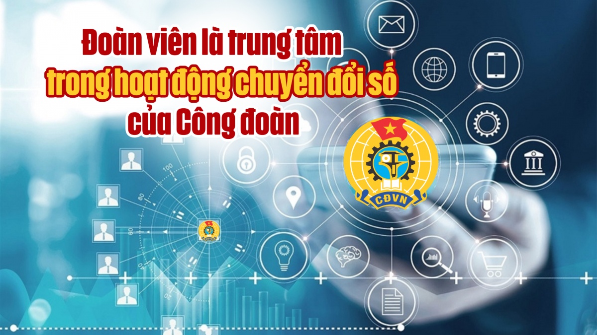 Đoàn viên là trung tâm trong hoạt động chuyển đổi số của Công đoàn