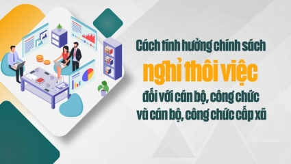 Cách tính hưởng chính sách nghỉ thôi việc đối với cán bộ, công chức và cán bộ, công chức cấp xã