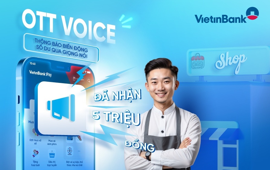 VietinBank iPay Mobile chính thức ra mắt tính năng OTT Voice