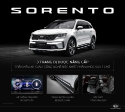 Kia Sorento 2021 có thêm 3 trang bị mới tại Việt Nam