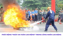 Phát động “Ngày An toàn lao động” trong công nhân lao động