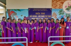 Hội thi "Đồ dùng - Đồ chơi tự tạo" cấp trường năm học 2019-2020