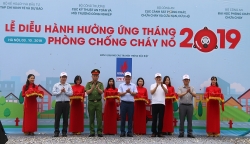 Đạp xe diễu hành hưởng ứng Tháng Phòng chống cháy nổ năm 2019