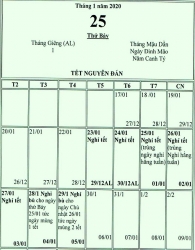 Thủ tướng chốt phương án nghỉ Tết Nguyên đán năm 2020