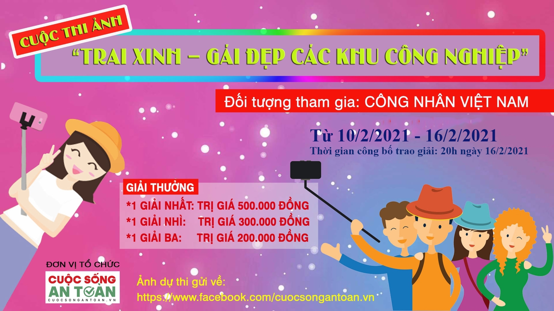 Cập nhật cuộc thi ảnh “Trai xinh – Gái đẹp các khu công nghiệp” chào Xuân Tân Sửu 2021