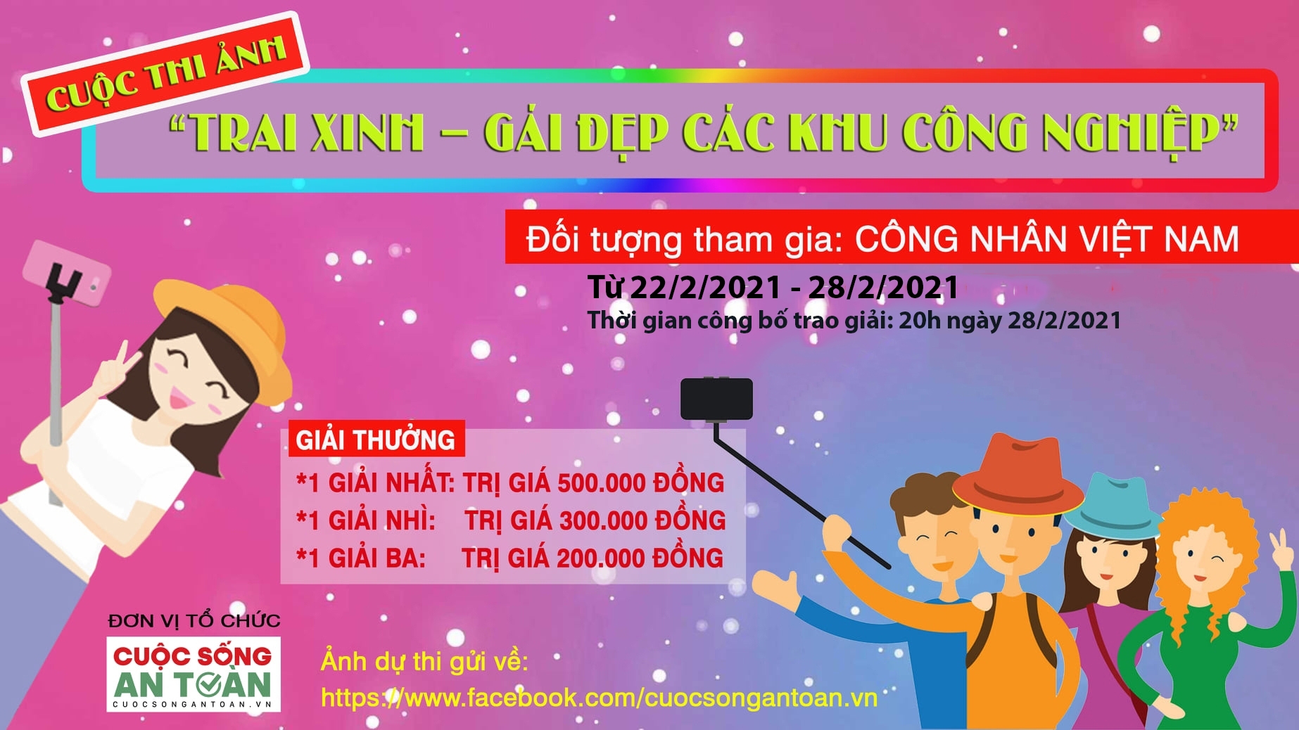 Cập nhật cuộc thi ảnh “Trai xinh – Gái đẹp các khu công nghiệp” từ ngày 22 – 28/2