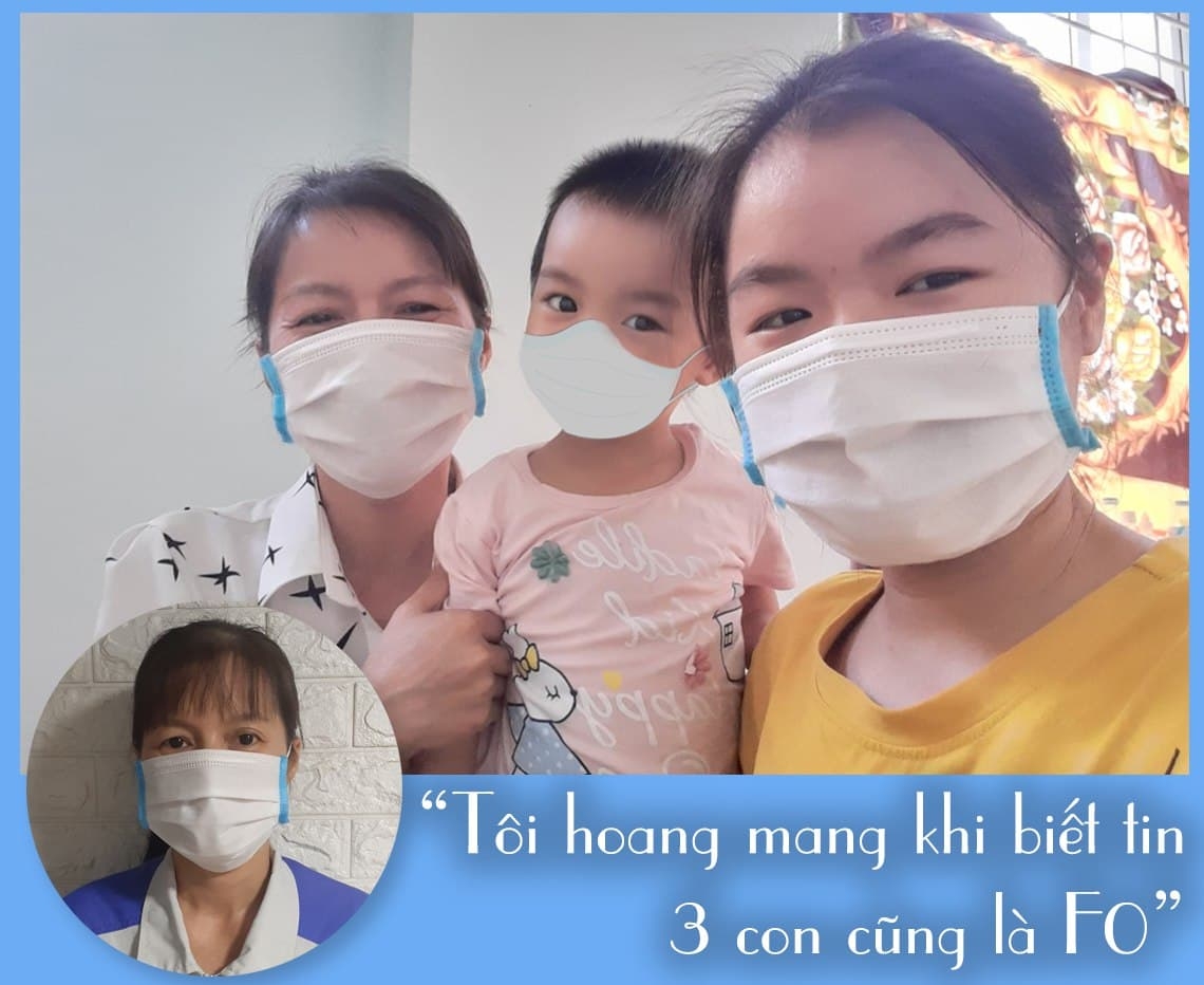 Nữ công nhân F0: “Tôi hoang mang khi 3 đứa con cũng nhiễm Covid-19”