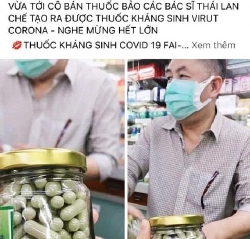 Câu view bán hàng online, cô gái đăng bán thuốc kháng virus Corona