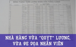 Nhà hàng vừa “quỵt” lương, vừa đe dọa nhân viên