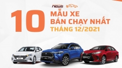 Top 10 xe bán chạy nhất tháng 12/2021