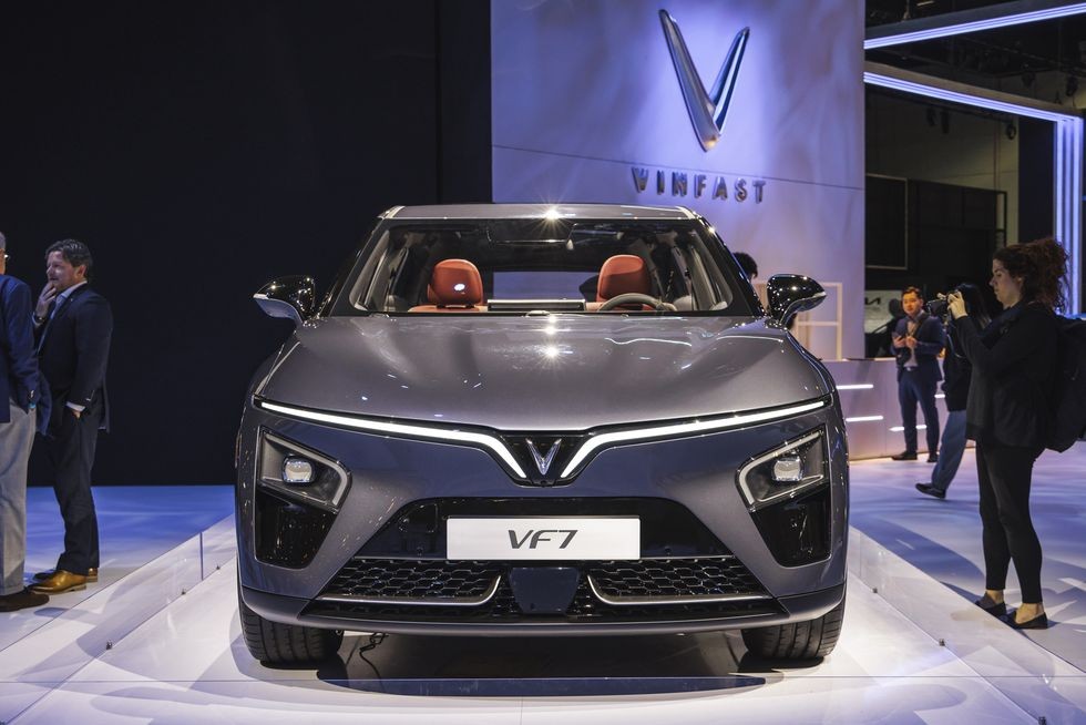 Cận cảnh nội thất VinFast VF7 tại Los Angeles Auto Show 2022