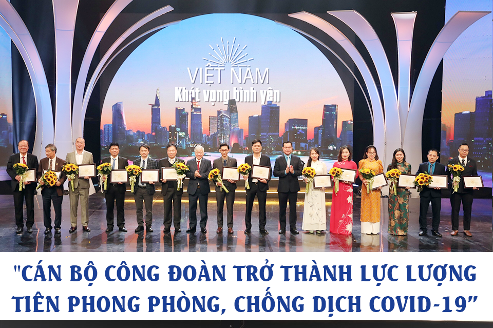 "Cán bộ công đoàn trở thành lực lượng tiên phong phòng chống dịch Covid-19"