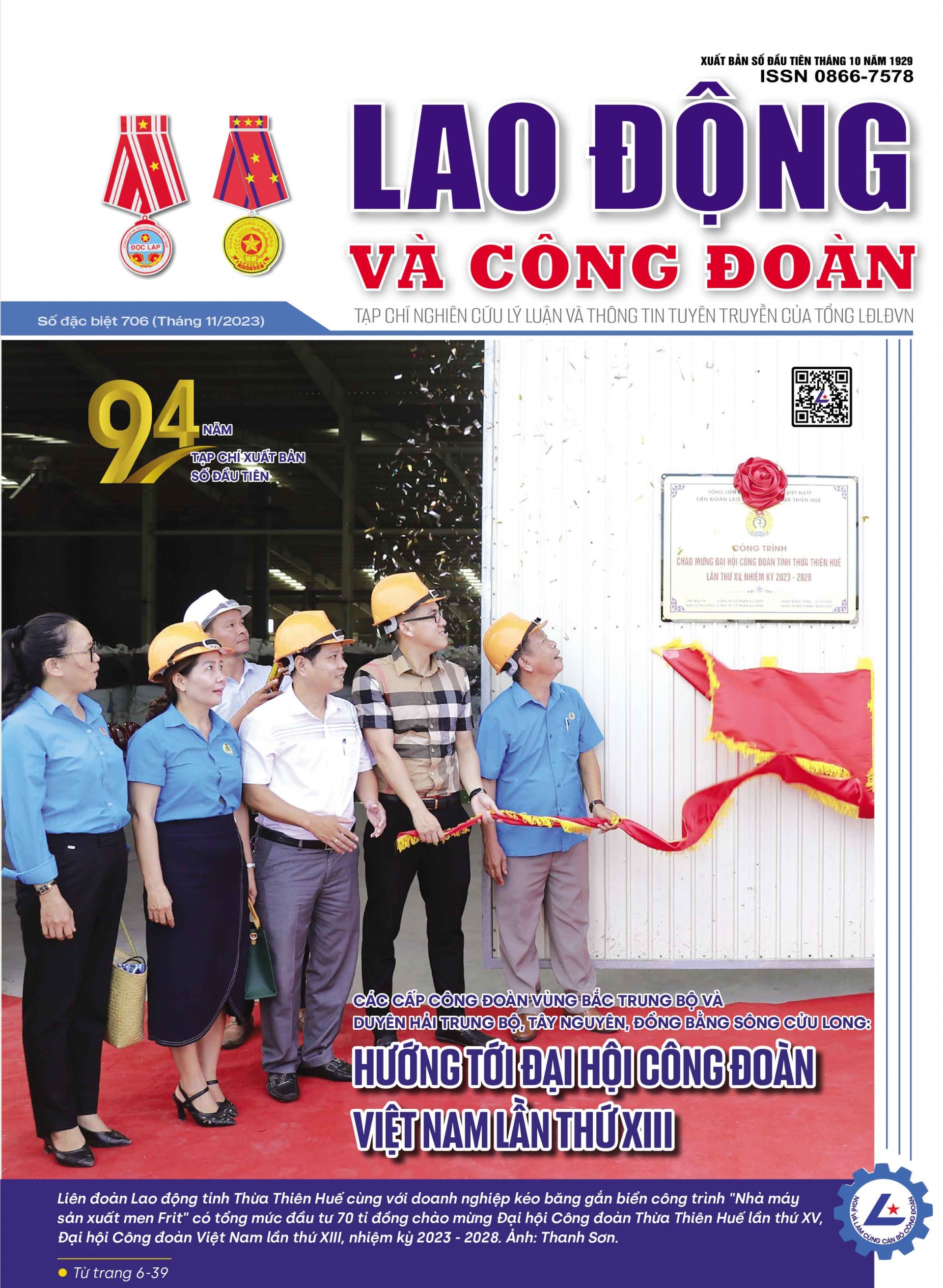 Lao động công đoàn tháng 11 - 2023