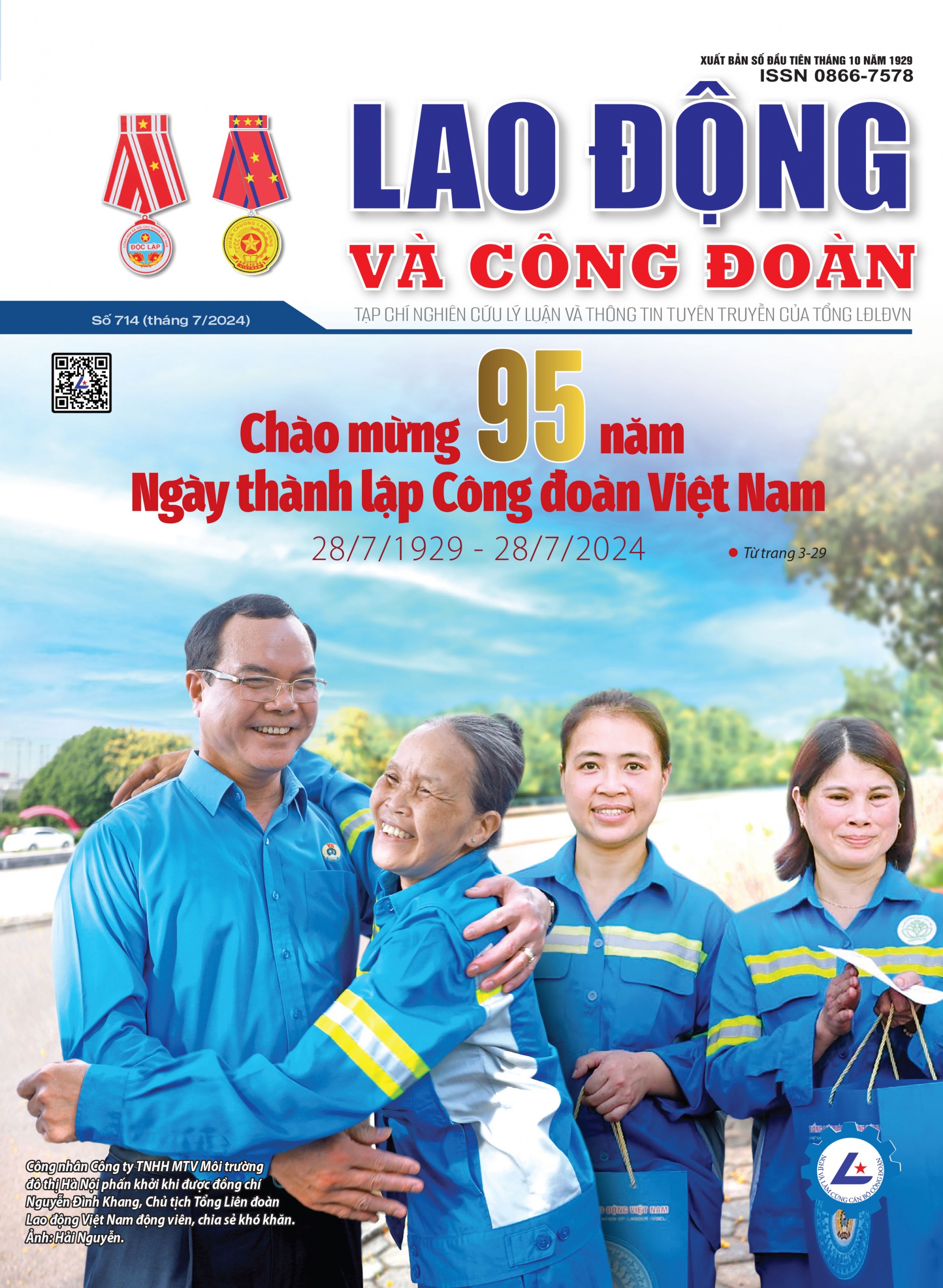 Lao động công đoàn tháng 7 - 2024