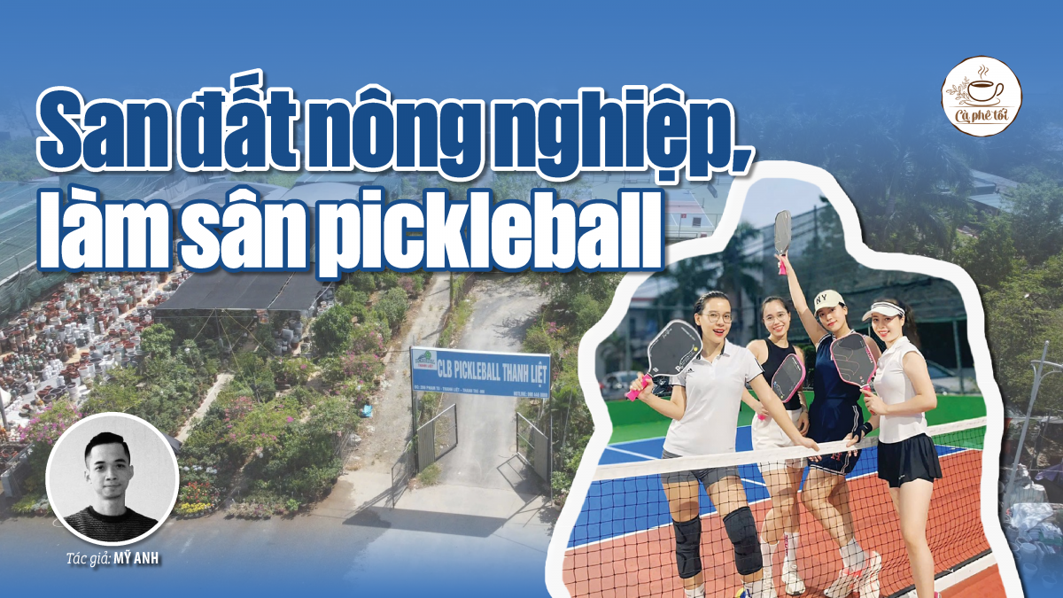 San đất nông nghiệp, làm sân pickleball